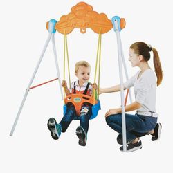 55” Swing Set, 3-in-1 Baby Swing Outdoor/Indoor. 