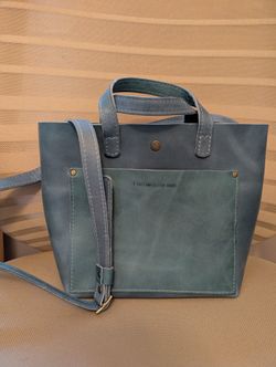 Portland Leather Mini Crossbody Tote