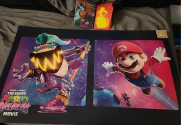Limited Edition Super Mario 40th Anniversary Poster (Comes With Pokémon Stuff Pictured)