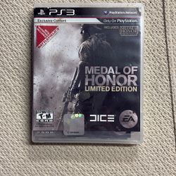 Medal of Honor ps3 limited edition 