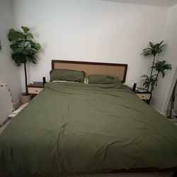 Bedframe with side tables