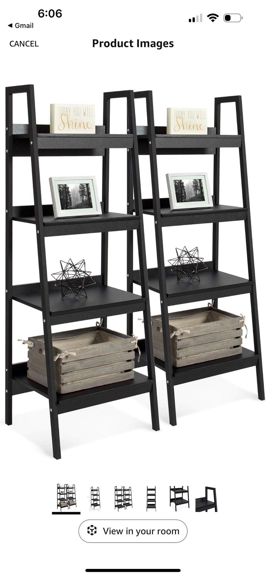 Ladder Bookcase (2 Pack)