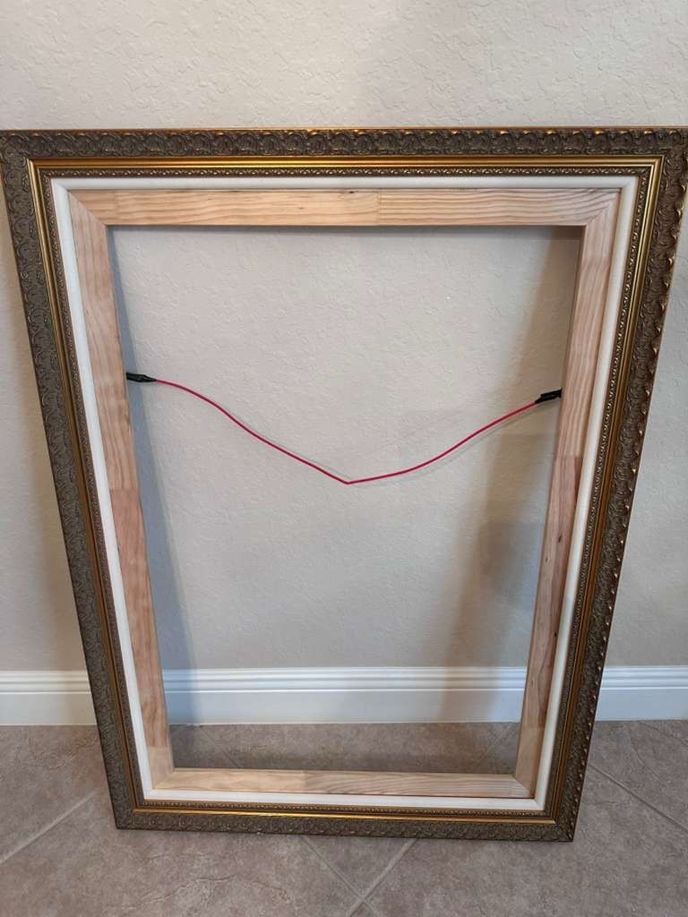 Beautiful Ornate Picture Frame Size for canvas: 22 x 34 inches (56 x 86 cm)