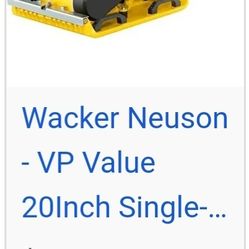 Wacker Nueson Vp 1550 Low Vib 20 In Vibor Plate 