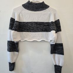 Turtleneck Crop Top Sweater