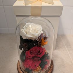 Preserved Roses & Fresh Flowers Bouquet