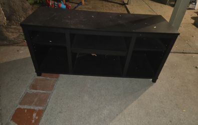 Black Wood TV Stand Media Console