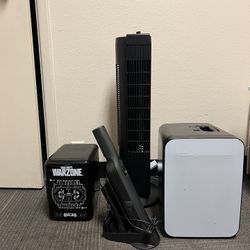 Vacuum, Fridge, Microwave, Fan 