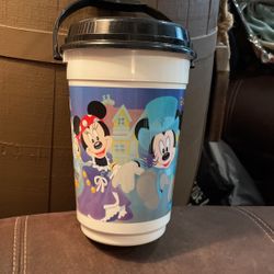 Vintage 92/93 Disney Parks Halloween Party Popcorn Treat Bucket Mickey Minnie