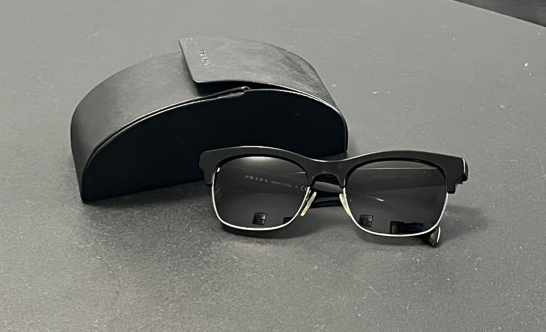 Prada Wayfarer Sunglasses SPR11P Black
