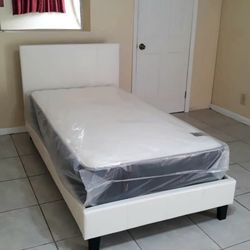 NEW TWIN-SIZE MATTRESS AND BOX SPRING - 2PC