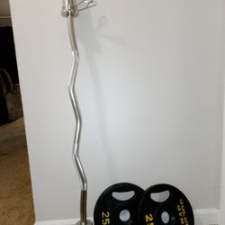 Ez Curl Bar & Weights