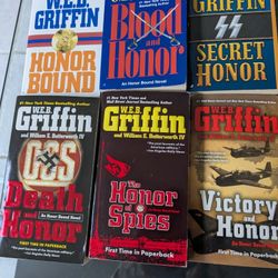 WEB Griffin,16 Books, Honor Bound,Badge Of Honor Series