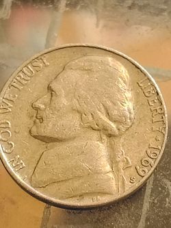 1969 nickel piece