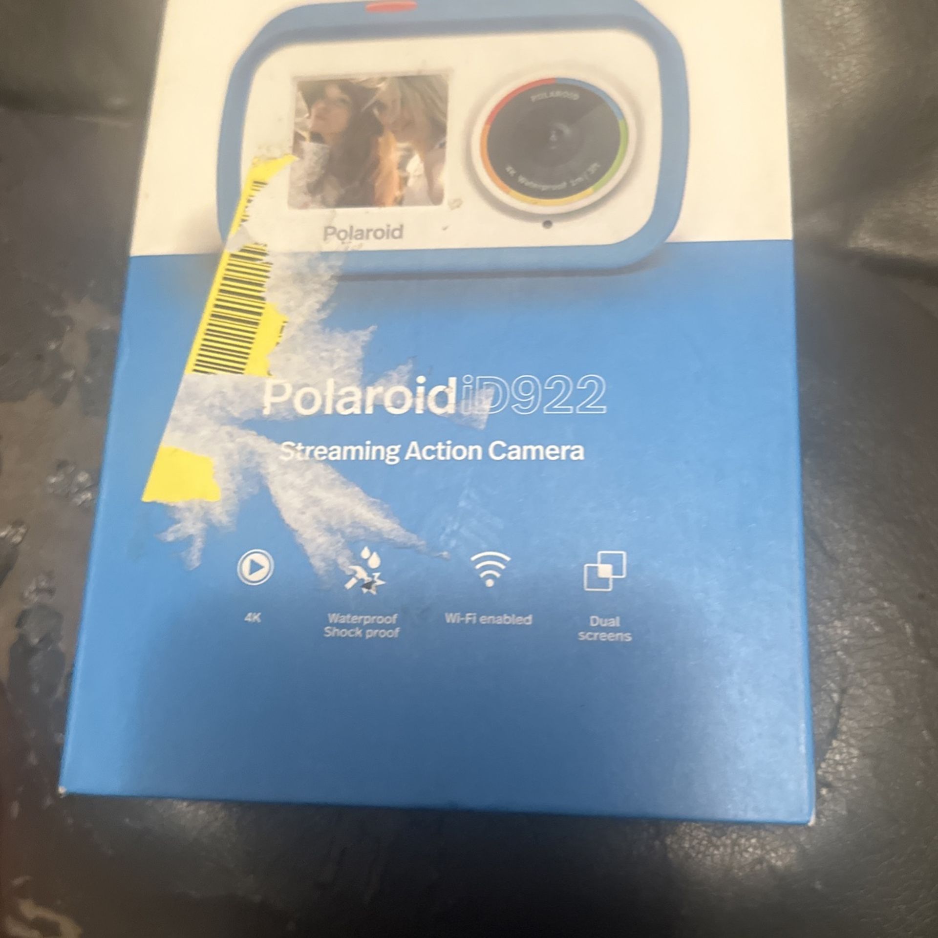 Polaroid iD922 Streaming Action Camera, Blue for Sale in Visalia, CA