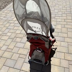 Osprey Poco Plus Baby Child Toddler Carry Carrying Hiking Backpack Red