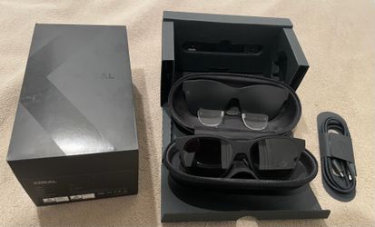 XREAL Air NR-7100RGL Black USB-C Bluetooth Rectangular AR Smart Glasses