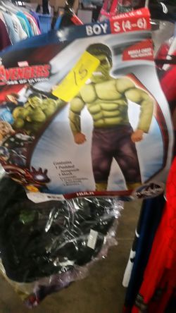 Boys 4-6 hulk costume