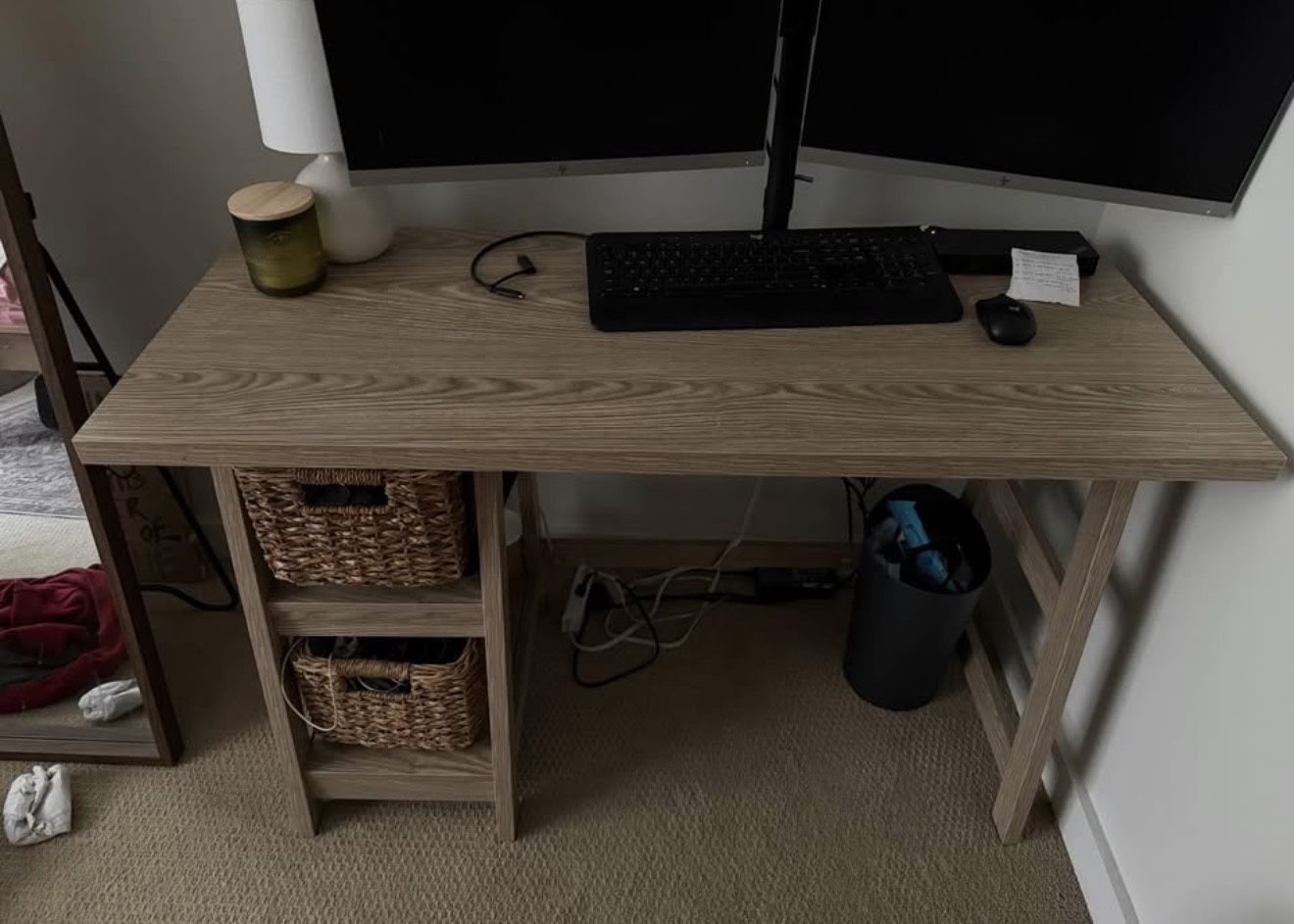 Target Weathered Wood Desk With Shelving