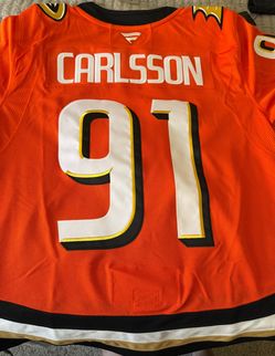 Brand New Anaheim Ducks Leo Carlsson Fanatics Home Jersey