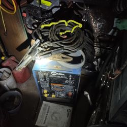 Miller Thunderbolt Arc Welder Two Sets Of Lead's 12ft Set, Another Set Of Leads 100 Ft  