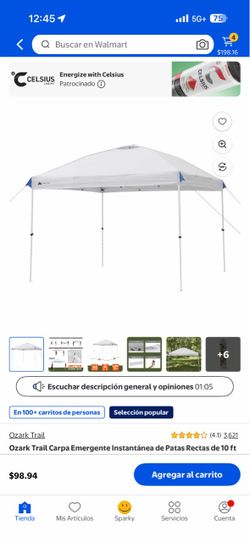 Ozark Trail 10ft Instant Pop-Up Canopy