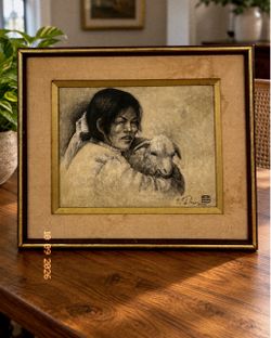 Vintage Framed Art Print – 1970