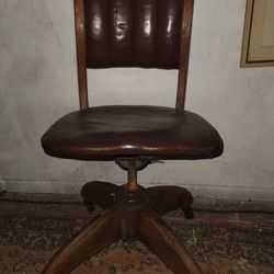 Wh Gunlocke Industrial Swivel Chair Circle 1900s