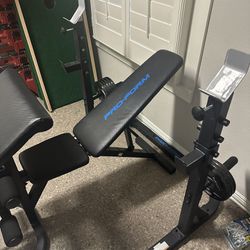 Pro Form Bench And Rack Set
