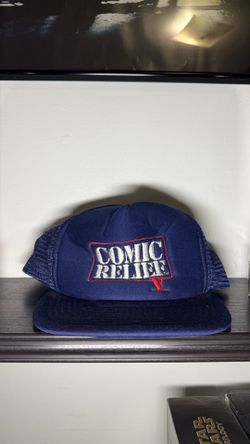 Vintage 1990s Embroidered Comic Relief V Movie Promo SnapBack Hat
