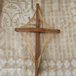 Wooden Cross String Art Wall Decor
