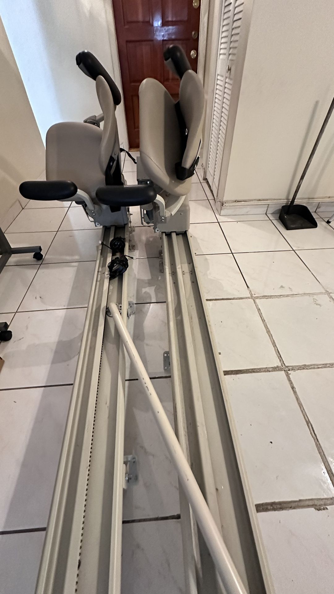 Two Electrical Stairs Swivel Chair Lift - Two Rails (9’4” & 8’)