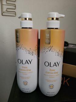 Olay tone correcting body wash