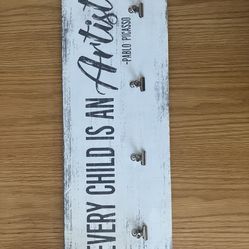 Art Hanger w/ Picasso Quote