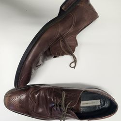 Joseph Abboud Brown Leather Men's Dress Shoes 10 1/2