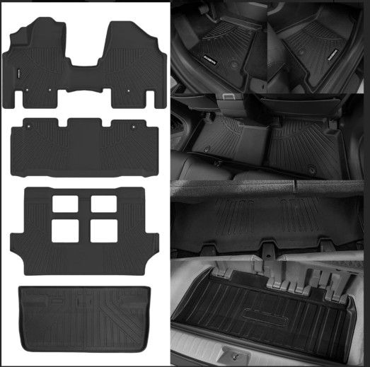 Floor Mats for 2011-2017 Honda Odyssey- All Weather Custom Fit for Honda Odyssey Floor Mats Cargo Mats Liners Floor Liner Set Waterproof