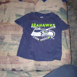 Outer Stuff Seahawks Shirt Baby Toddler 24 Mos. Multi Color Print.