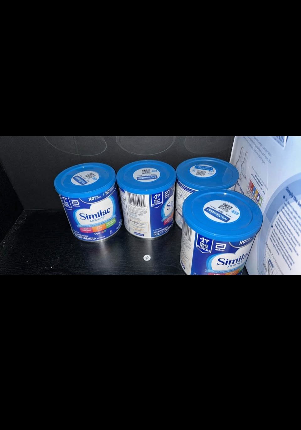 Blue Cans Of Similac