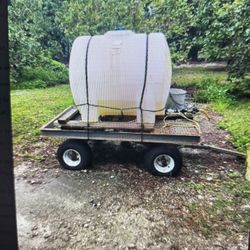 Farm Wagon With A 200 Gallons Tank