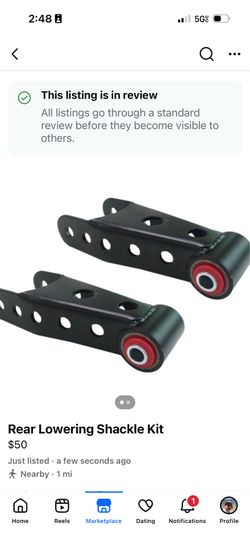 Rear Lowering Shackle Kit