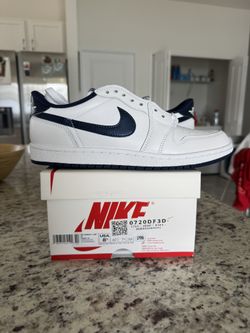 Air Jordan 1 Low 85 Metallic Blue Sz 8.5