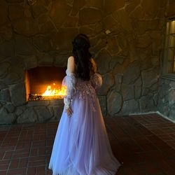Prom Dress/Quince Dress/Purple Dress