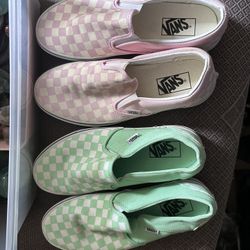 Pink And Green Size 10 Vans