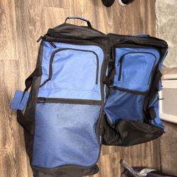 2 Large Duffle Bags With Wheels Plus Pink Carry On Bag All In Great Condition 