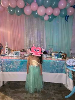 Toddler dress mermaid theme