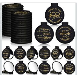 New 30 Pcs Inspirational Mini Compact Mirrors Bulk