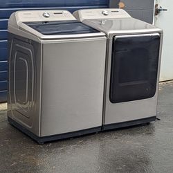 SAMSUNG XL Capacity 5 cuft washer and 7.4 cuft Electric Dryer. Works Perfect. 30 Days warranty