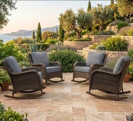 Patio furniture set patio furniture outdoor rocking chairs Sillas mesadoras ☑️🚎🛺🚚