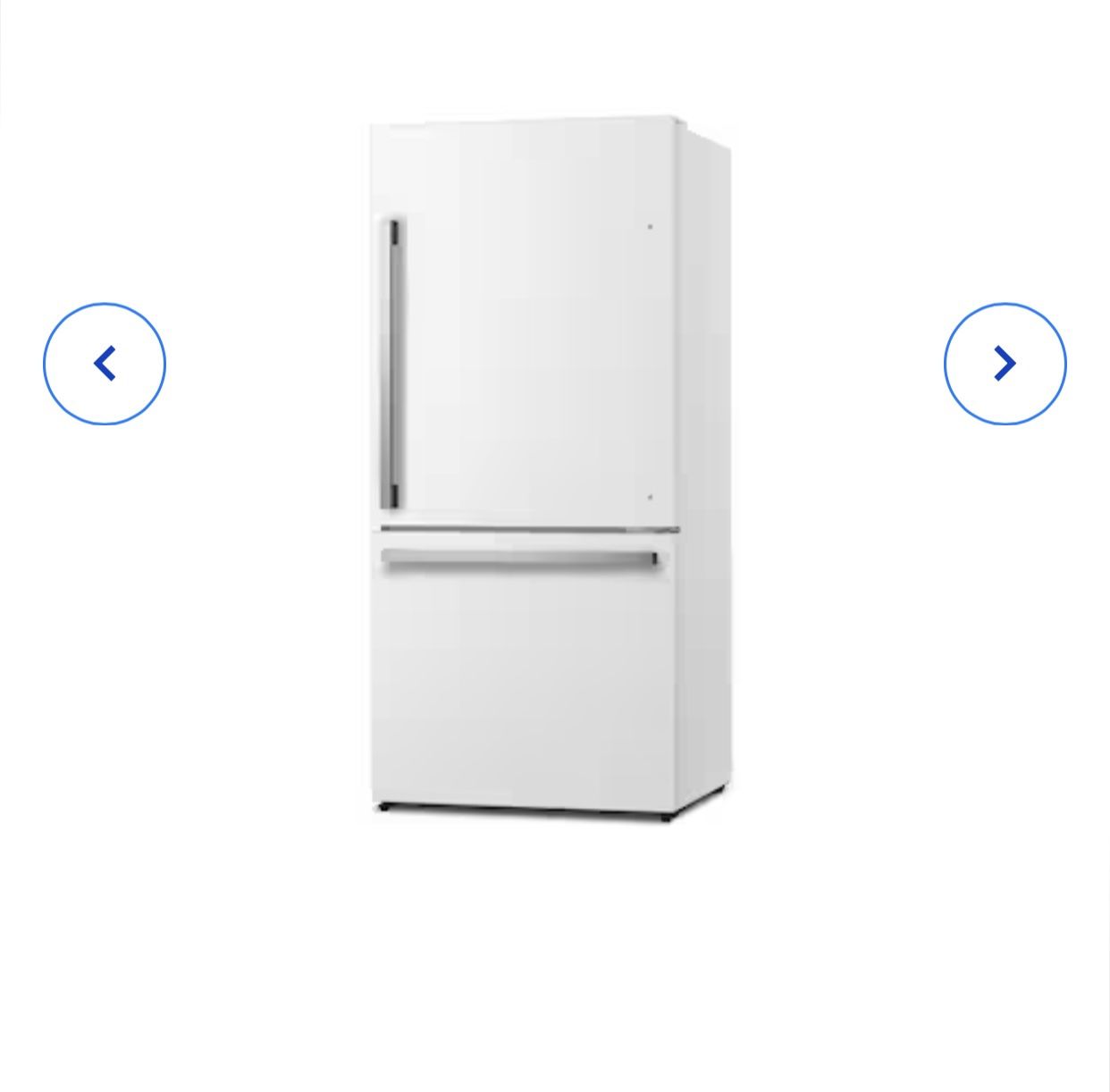 Hisense 17.2-cu ft Counter-depth Bottom-Freezer Refrigerator (White) ENERGY STAR