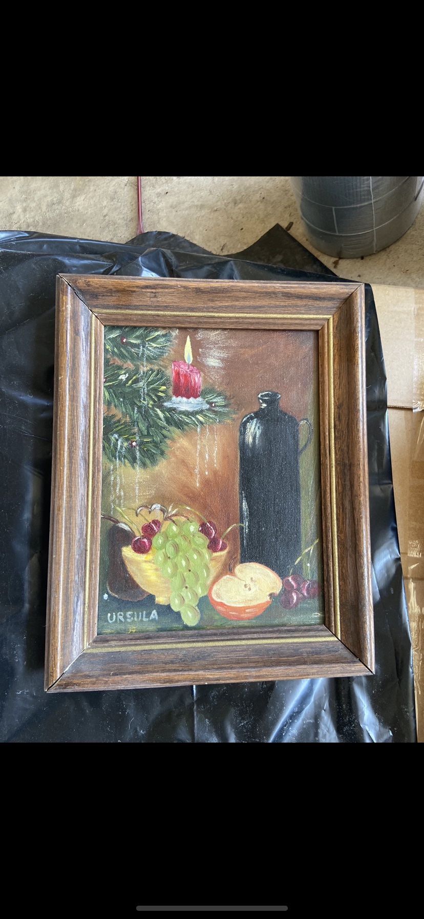 Antique Signed Oil Painting 